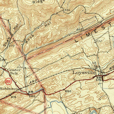 United States Geological Survey Loysville, PA (1933, 62500-Scale) digital map
