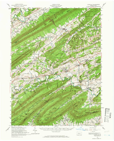 United States Geological Survey Loysville, PA (1952, 62500-Scale) digital map