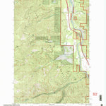 United States Geological Survey Lozeau, MT (1999, 24000-Scale) digital map