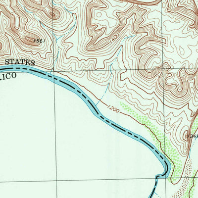 United States Geological Survey Lozier Canyon South, TX (1979, 24000-Scale) digital map
