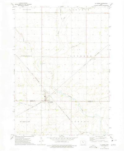 United States Geological Survey Lu Verne, IA (1972, 24000-Scale) digital map