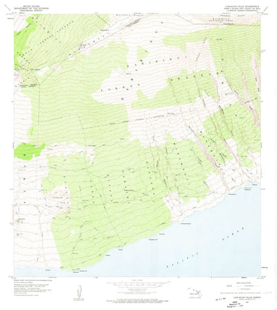 United States Geological Survey Lualailua Hills, HI (1957, 24000-Scale) digital map