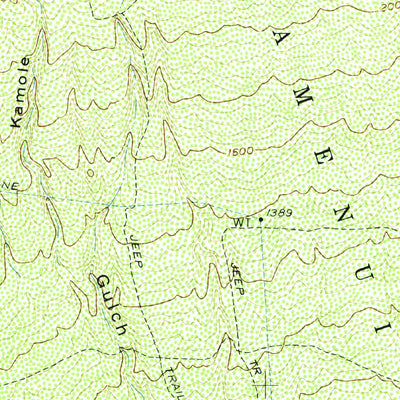 United States Geological Survey Lualailua Hills, HI (1957, 24000-Scale) digital map