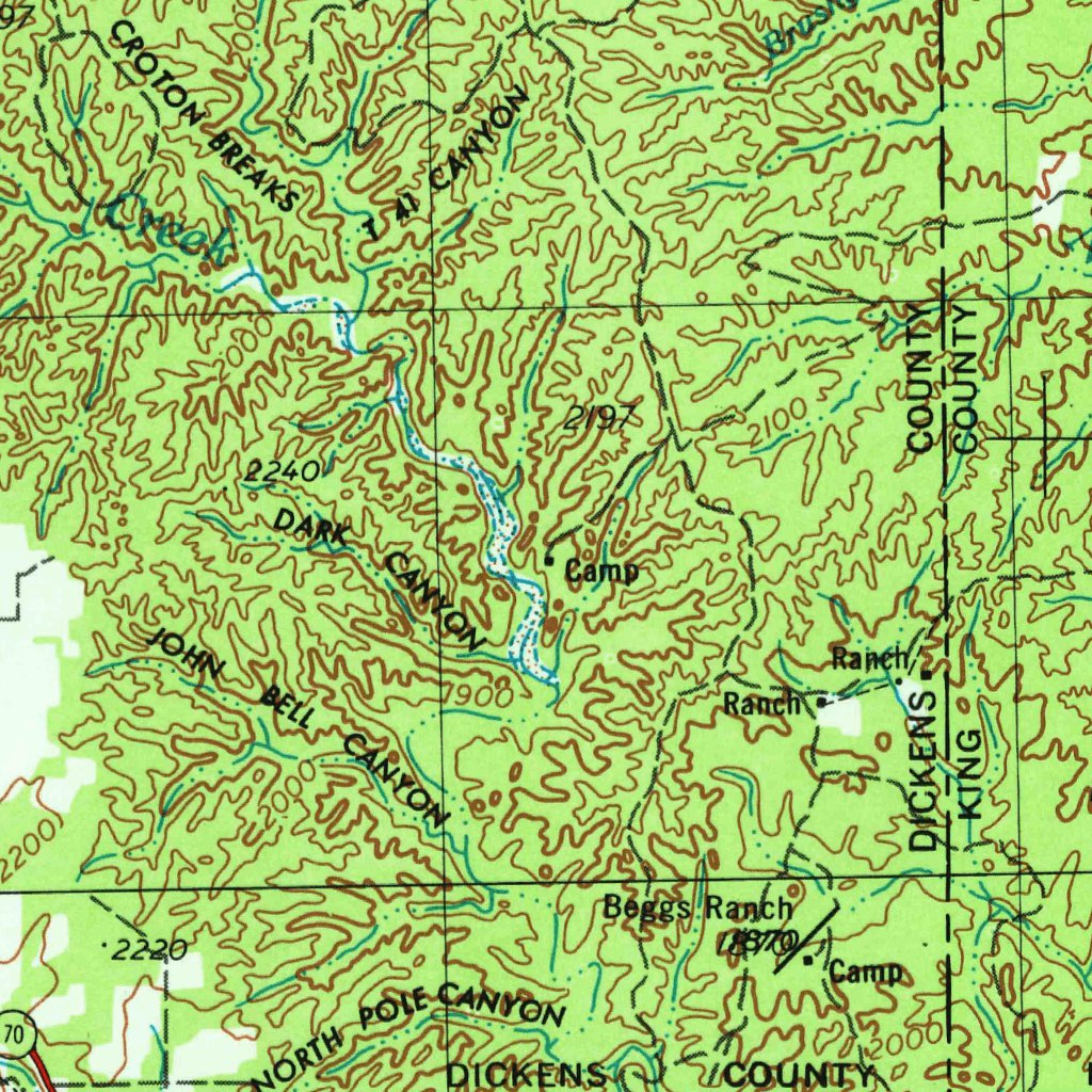 Lubbock, TX (1954, 250000-Scale) Map by United States Geological Survey ...