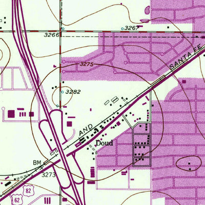 United States Geological Survey Lubbock West, TX (1957, 24000-Scale) digital map
