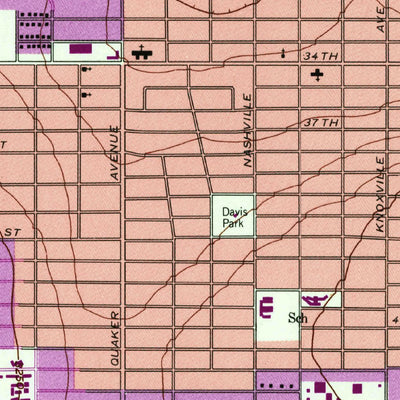 United States Geological Survey Lubbock West, TX (1957, 24000-Scale) digital map