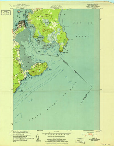 United States Geological Survey Lubec, ME (1952, 24000-Scale) digital map