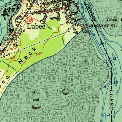 United States Geological Survey Lubec, ME (1952, 24000-Scale) digital map