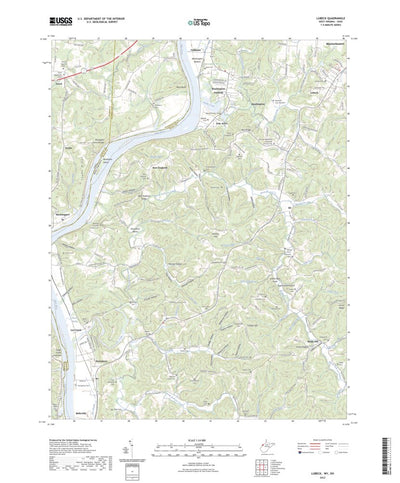 United States Geological Survey Lubeck, WV (2023, 24000-Scale) digital map