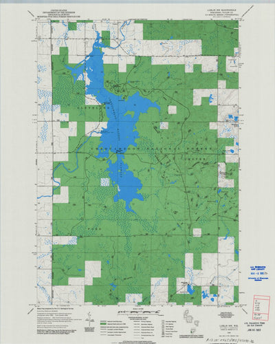 United States Geological Survey Lublin NW, WI (1969, 24000-Scale) digital map