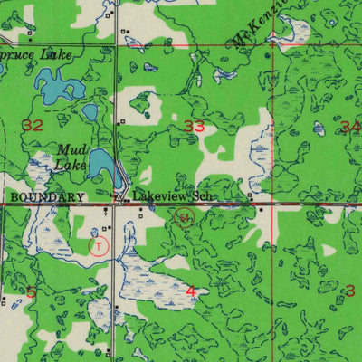 United States Geological Survey Lublin, WI (1951, 48000-Scale) digital map