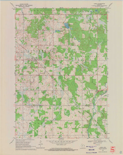 United States Geological Survey Lublin, WI (1969, 24000-Scale) digital map