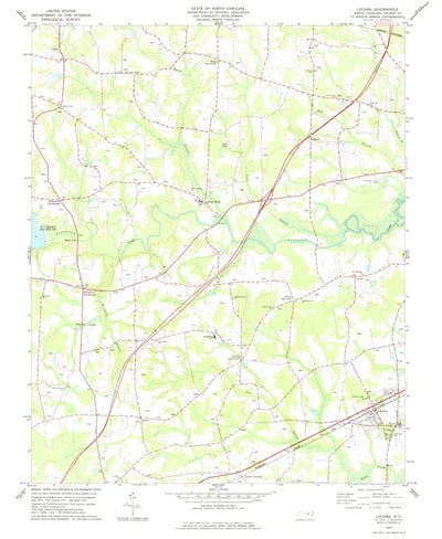 United States Geological Survey Lucama, NC (1978, 24000-Scale) digital map