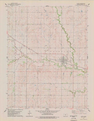 United States Geological Survey Lucas, KS (1978, 24000-Scale) digital map