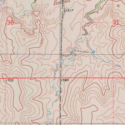United States Geological Survey Lucas, KS (1978, 24000-Scale) digital map
