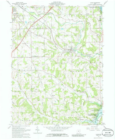 United States Geological Survey Lucas, OH (1961, 24000-Scale) digital map