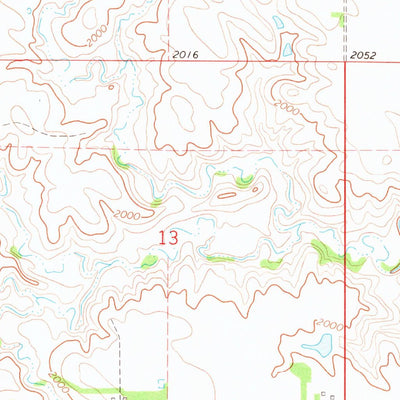 United States Geological Survey Lucas, SD (1971, 24000-Scale) digital map