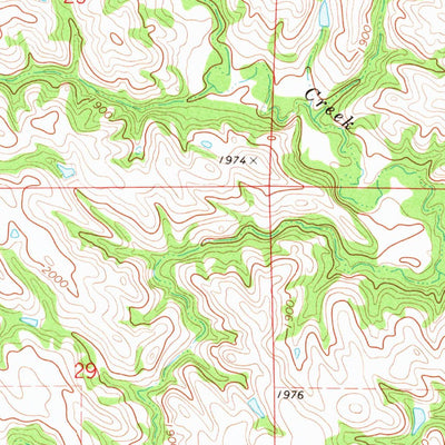 United States Geological Survey Lucas, SD (1971, 24000-Scale) digital map