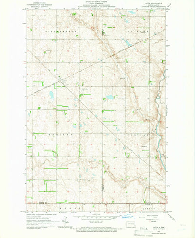 United States Geological Survey Lucca, ND (1965, 24000-Scale) digital map