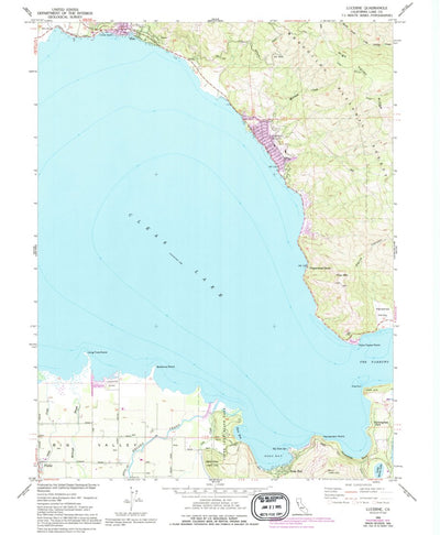 United States Geological Survey Lucerne, CA (1958, 24000-Scale) digital map