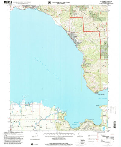 United States Geological Survey Lucerne, CA (1996, 24000-Scale) digital map