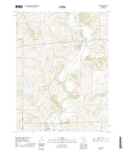 United States Geological Survey Lucerne, MO (2021, 24000-Scale) digital map