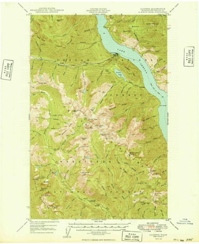 United States Geological Survey Lucerne, WA (1949, 62500-Scale) digital map