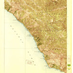 United States Geological Survey Lucia, CA (1921, 62500-Scale) digital map