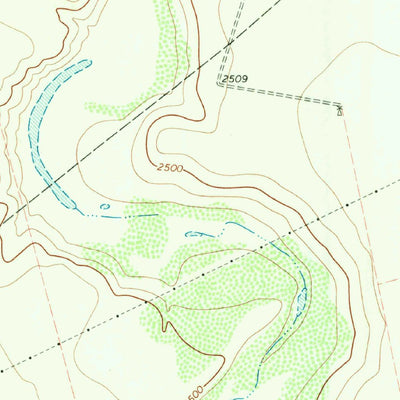 United States Geological Survey Lucian Wells Ranch, TX (1966, 24000-Scale) digital map