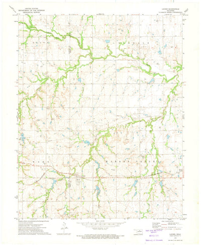 United States Geological Survey Lucien, OK (1972, 24000-Scale) digital map