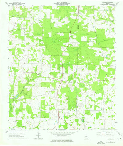 United States Geological Survey Lucile, GA (1974, 24000-Scale) digital map