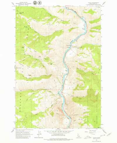 United States Geological Survey Lucile, ID (1963, 24000-Scale) digital map