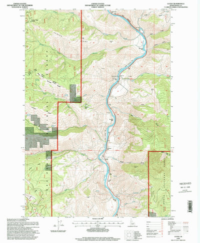 United States Geological Survey Lucile, ID (1995, 24000-Scale) digital map