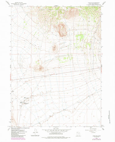 United States Geological Survey Lucin NE, UT (1967, 24000-Scale) digital map
