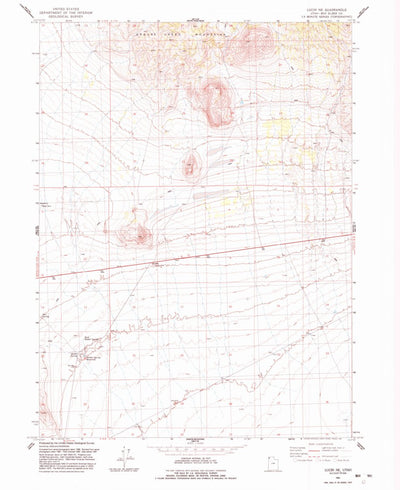 United States Geological Survey Lucin NE, UT (1991, 24000-Scale) digital map