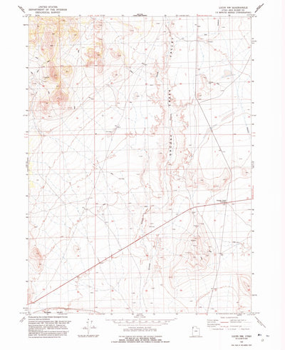 United States Geological Survey Lucin NW, UT (1992, 24000-Scale) digital map