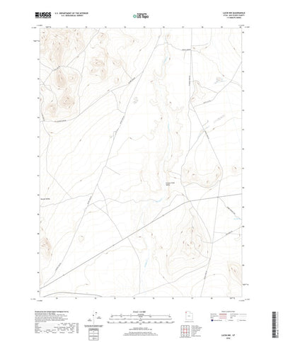 United States Geological Survey Lucin NW, UT (2020, 24000-Scale) digital map