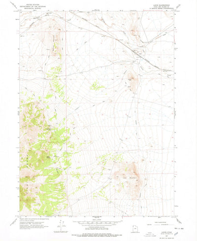 United States Geological Survey Lucin, UT (1967, 24000-Scale) digital map