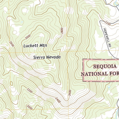 United States Geological Survey Luckett Mountain, CA (2021, 24000-Scale) digital map