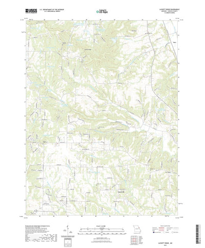 United States Geological Survey Luckett Ridge, MO (2021, 24000-Scale) digital map