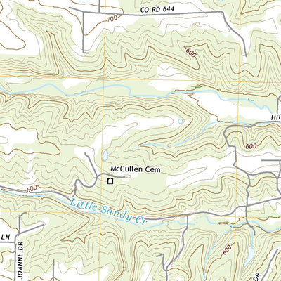 United States Geological Survey Luckett Ridge, MO (2021, 24000-Scale) digital map