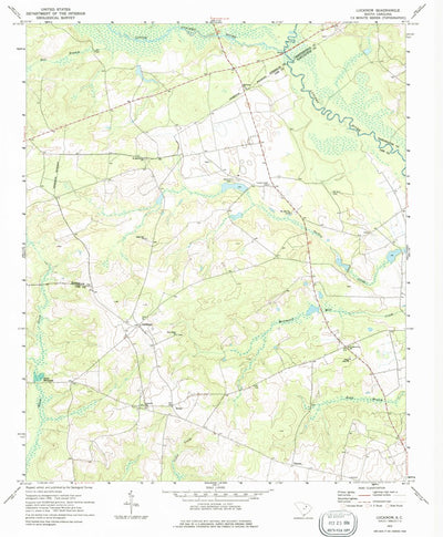 United States Geological Survey Lucknow, SC (1970, 24000-Scale) digital map