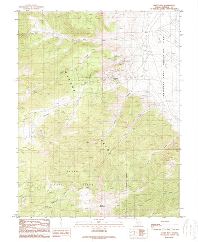 United States Geological Survey Lucky Boy, NV (1989, 24000-Scale) digital map