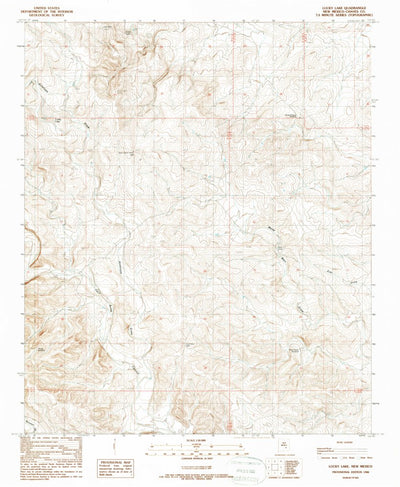 United States Geological Survey Lucky Lake, NM (1988, 24000-Scale) digital map