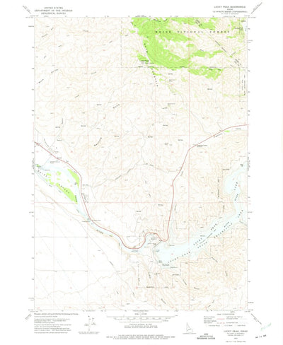 United States Geological Survey Lucky Peak, ID (1972, 24000-Scale) digital map