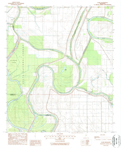 United States Geological Survey Lucre, MS (1988, 24000-Scale) digital map