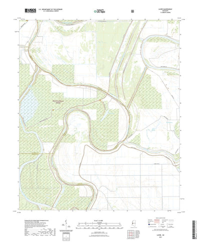 United States Geological Survey Lucre, MS (2021, 24000-Scale) digital map