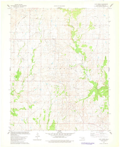 United States Geological Survey Lucy Creek, OK (1978, 24000-Scale) digital map