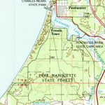 United States Geological Survey Ludington, MI (1983, 100000-Scale) digital map