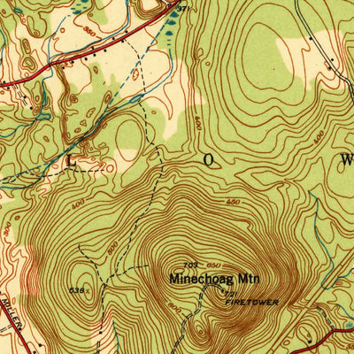 United States Geological Survey Ludlow, MA (1939, 31680-Scale) digital map
